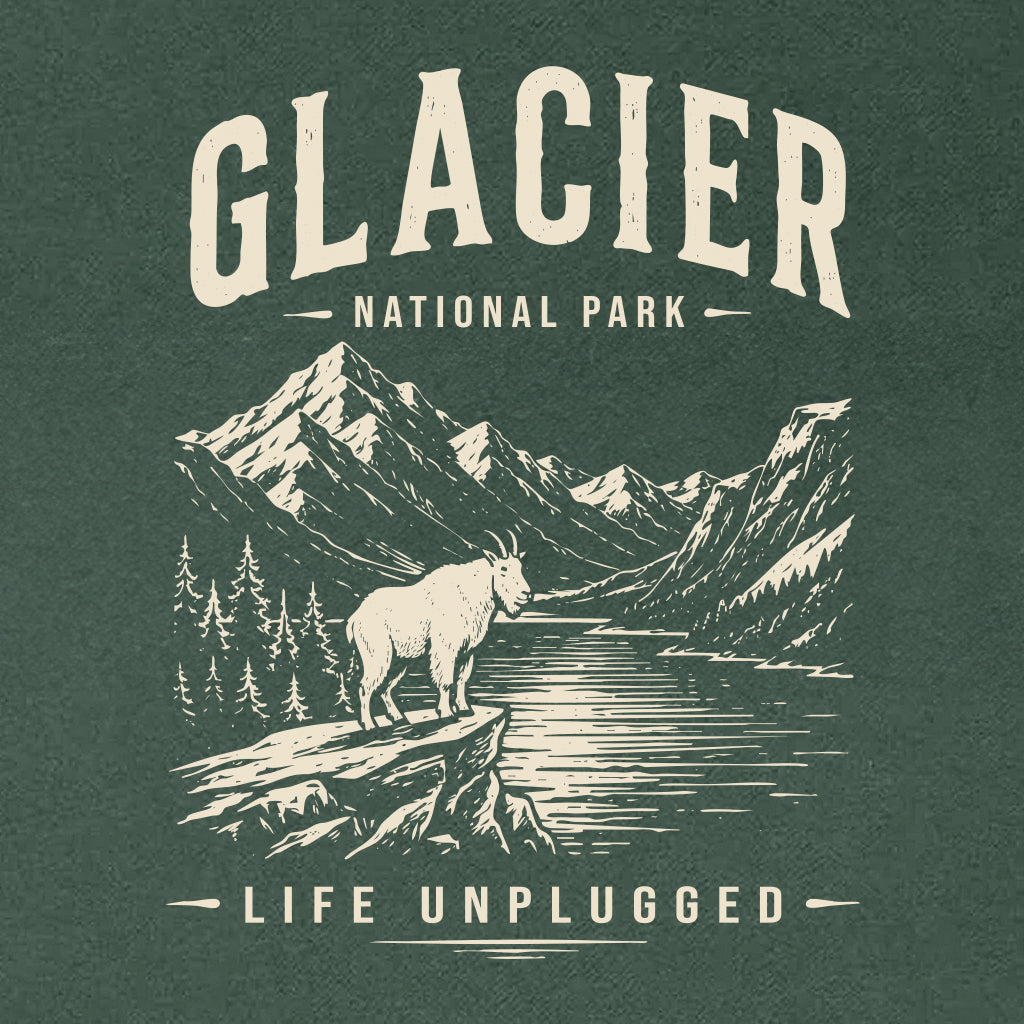GLACIER NATIONAL PARK Heavyweight Hoodie