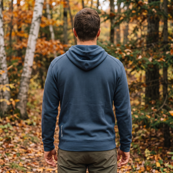 Founder's Select™ Waffle Knit Performance Hoodie — Back hero