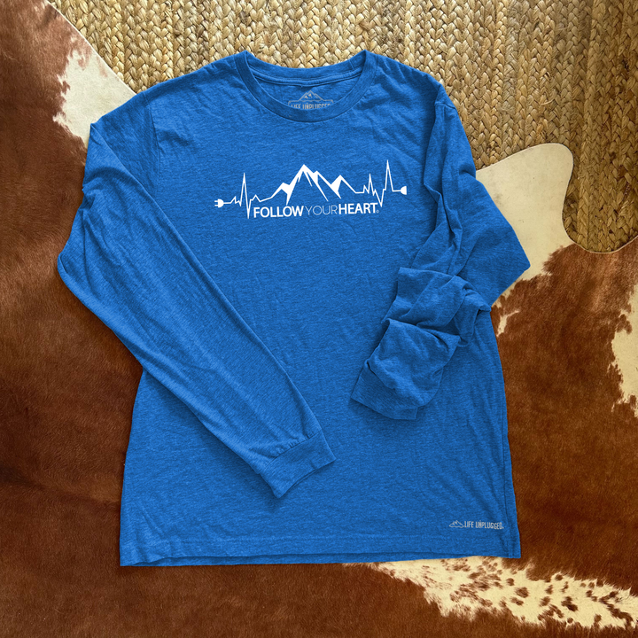 Follow Your Heart Premium Polyblend Long Sleeve T-Shirt
