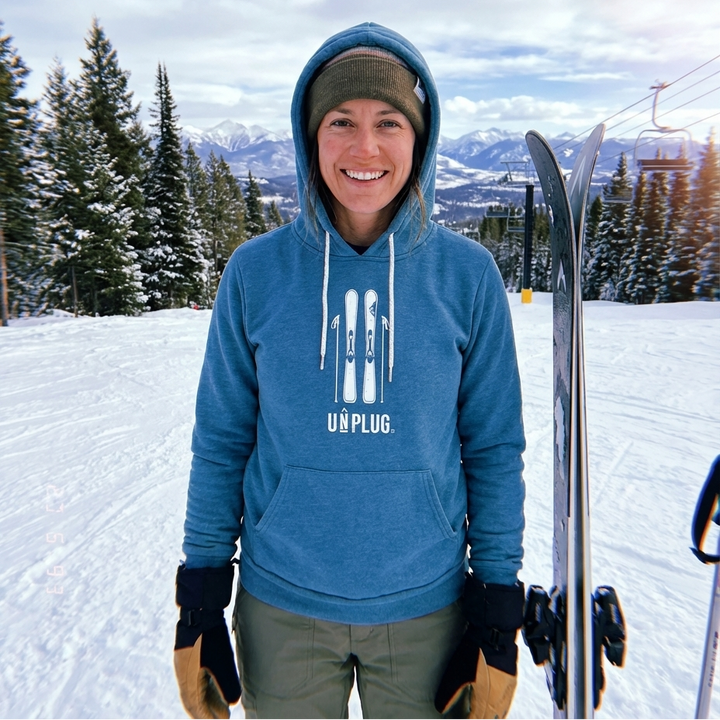 Skiing Super Soft Hoodie