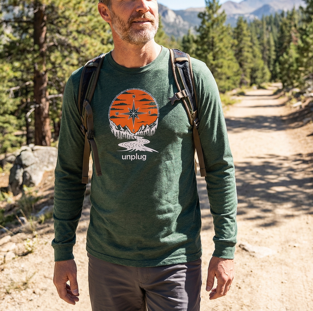 Compass Sunset Long Sleeve T-Shirt