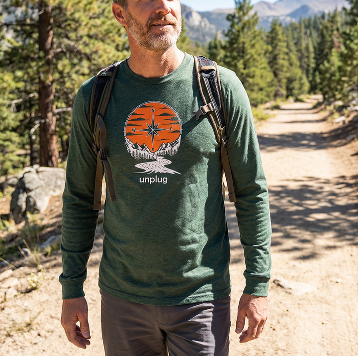 Compass Sunset Long Sleeve T-Shirt