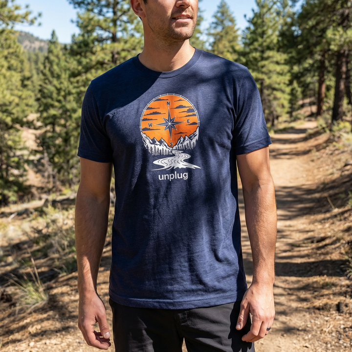 Compass Sunset Triblend T-Shirt