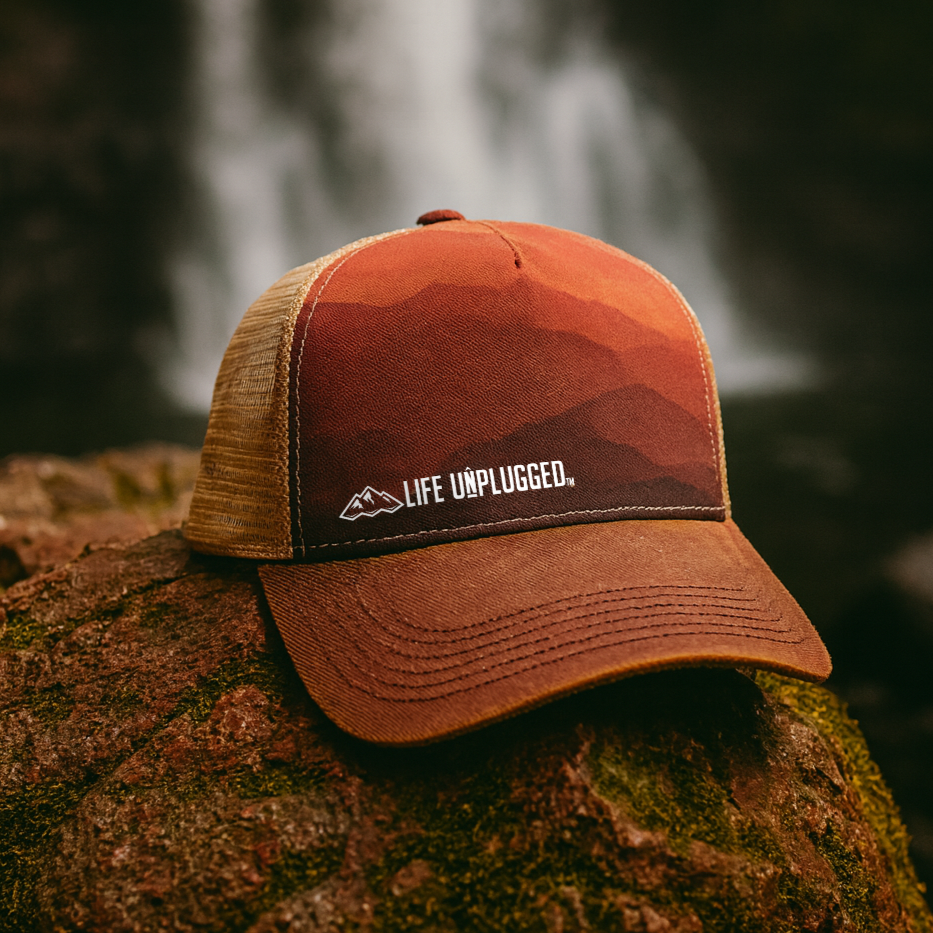 Limited Edition Mountain Twilight Mid Profile Snapback Hat – Life