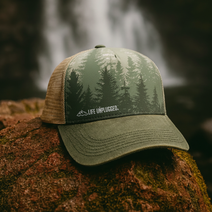 Limited Edition Deep Forest Rugged Mid Profile Snapback Hat