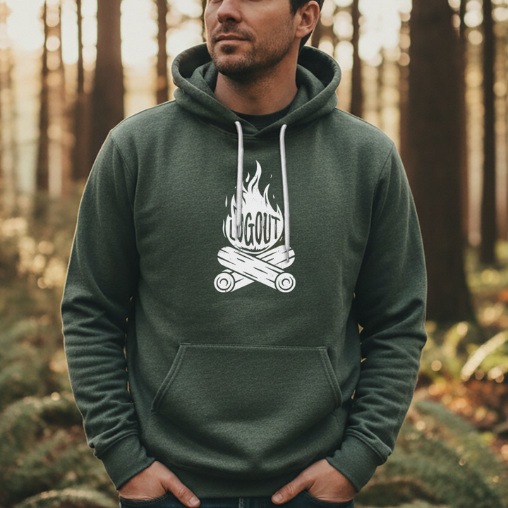 Log Out Campfire Super Soft Hoodie