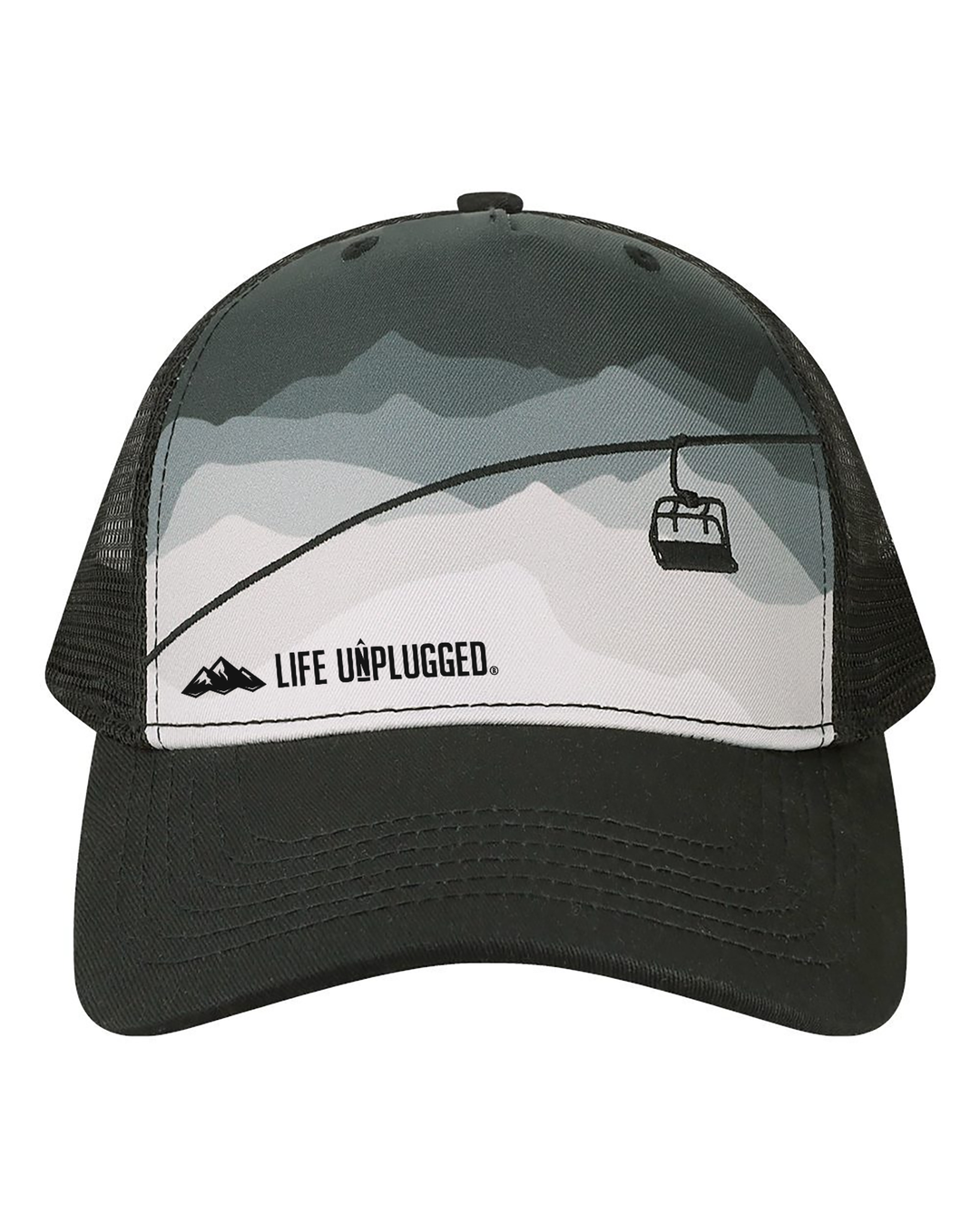 Limited Edition Ski Lift Mountain Mid Profile Snapback Hat