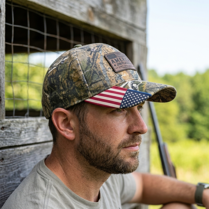 Limited Edition America Unplugged Camo Flag Hat