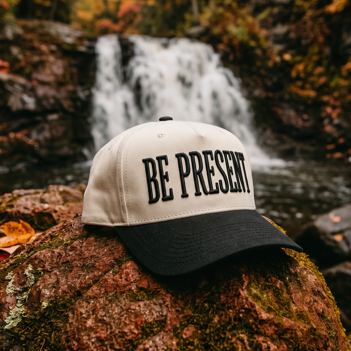 Limited Edition Be Present Two Tone Mid Profile Snapback Baseball Hat