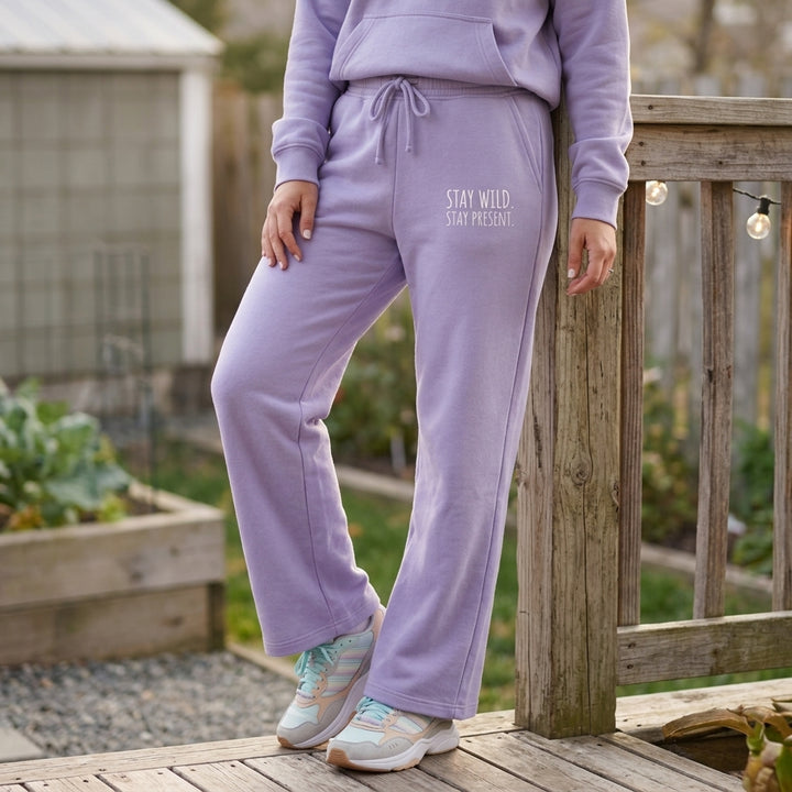 LIMITED EDITION Ladies Wildflower Super Soft Wide Leg Sweatpants