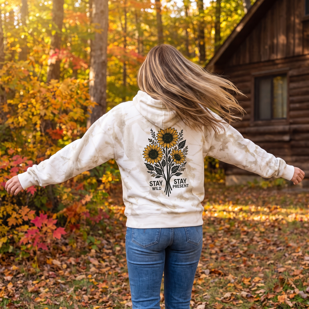 Founder's Select™ Sunflower White Camo Oversized Heavyweight Hoodie