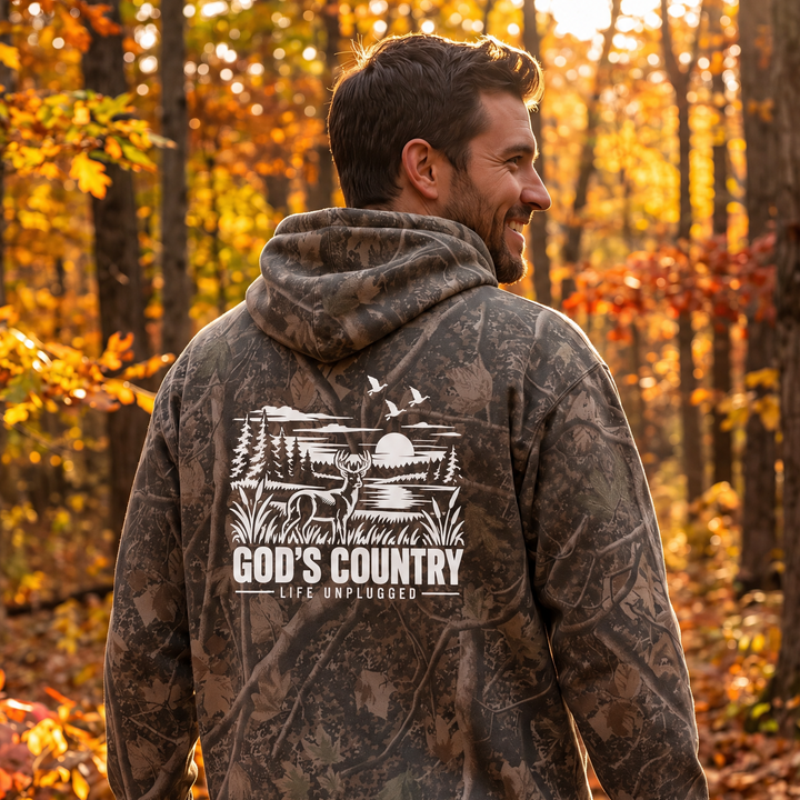 Limited Edition God's Country Washed Camo Heavyweight Hoodie