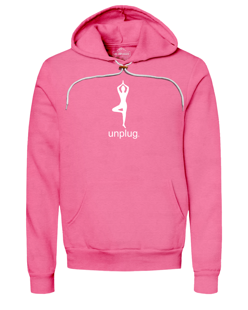 YOGA (UNPLUG) Super Soft Hoodie MEDIUM - PINK BLOWOUT