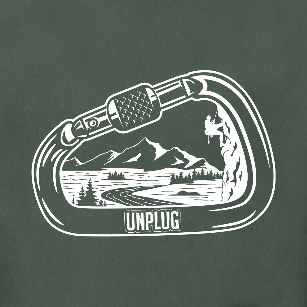 ROCK CLIMBING MOUNTAIN SCENE Super Heavyweight Hoodie