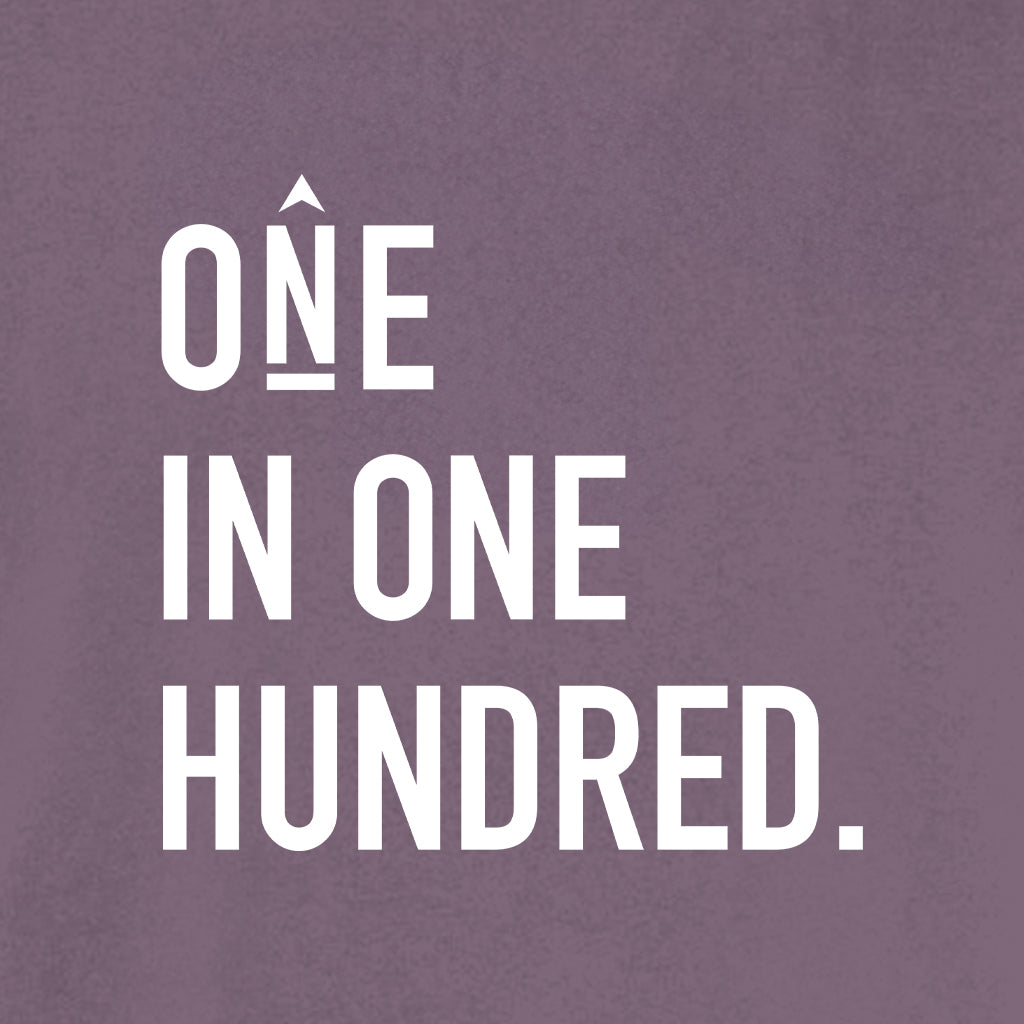 ONE IN ONE HUNDRED STACKED Cotton T-Shirt powered by Comfort Colors®