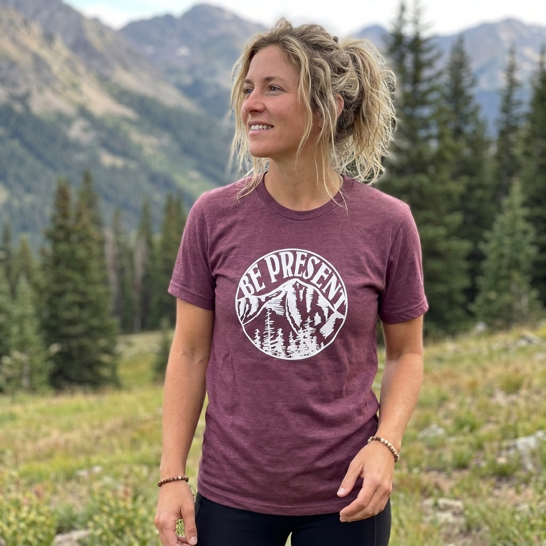 Be Present Mountain Triblend T-Shirt