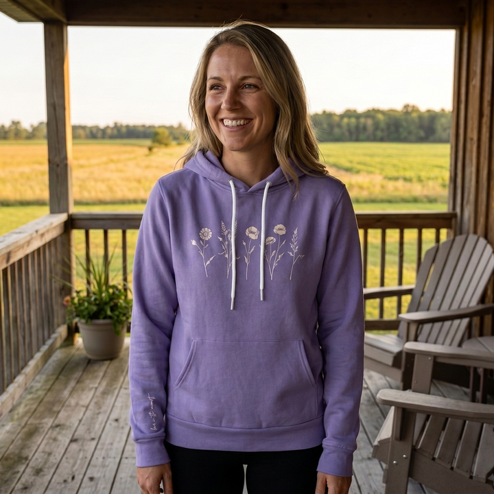 Live in the Moment Wildflower Super Soft Hoodie