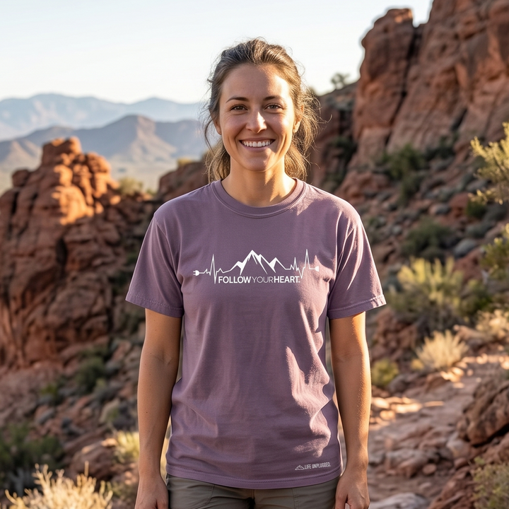 FOLLOW YOUR HEART Cotton T-Shirt powered by Comfort Colors®
