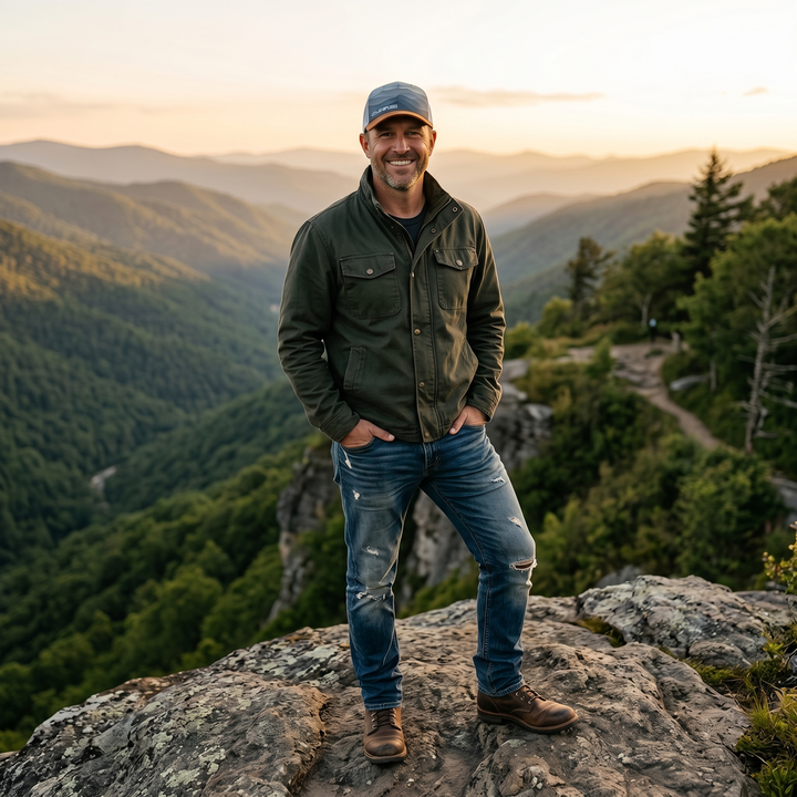 Limited Edition Rusty Mountain Range Low Profile Snapback Hat