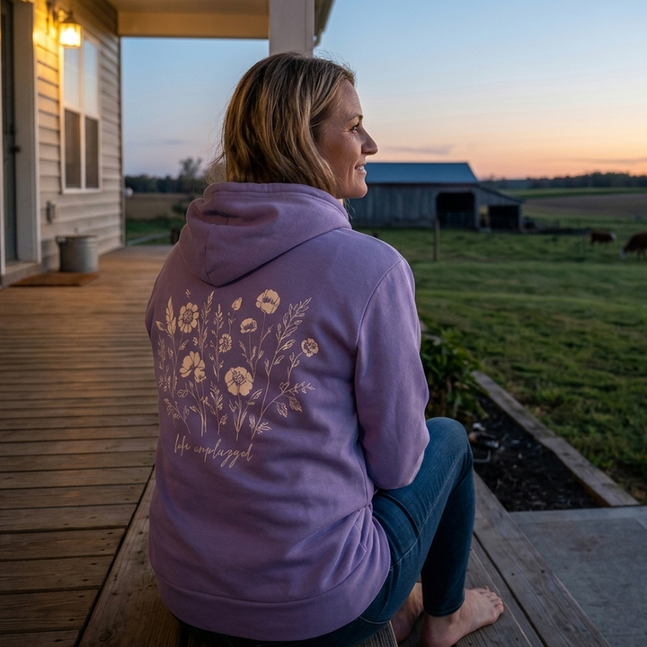 Live in the Moment Wildflower Super Soft Hoodie