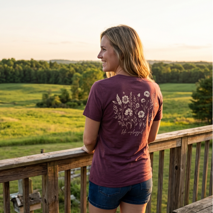 Live in the Moment Wildflower Women's T-Shirt