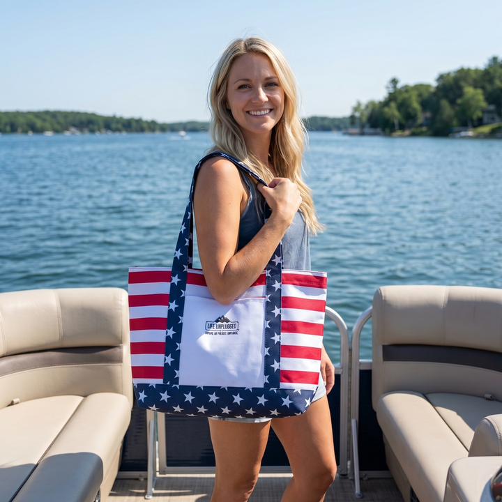 Limited Edition American Flag Tote Bag