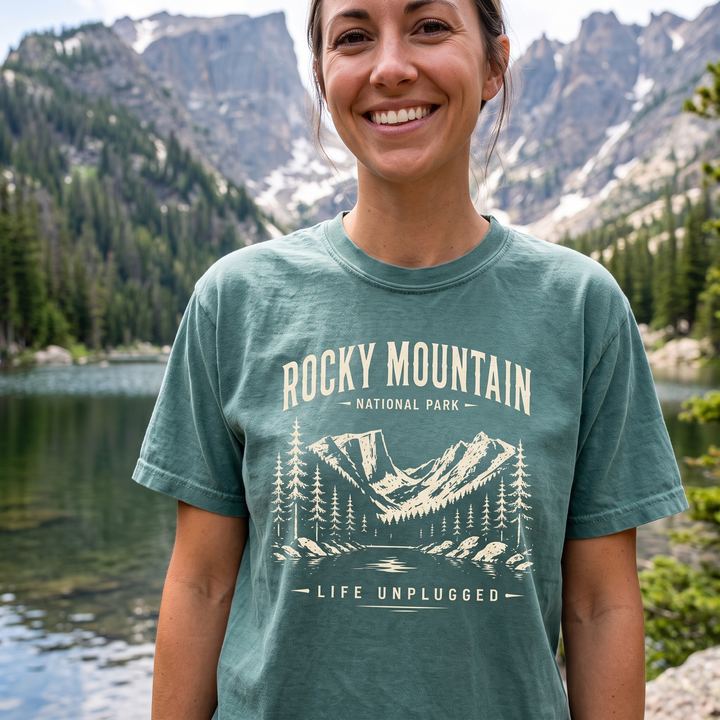 ROCKY MOUNTAIN NATIONAL PARK Cotton T-Shirt powered by Comfort Colors®
