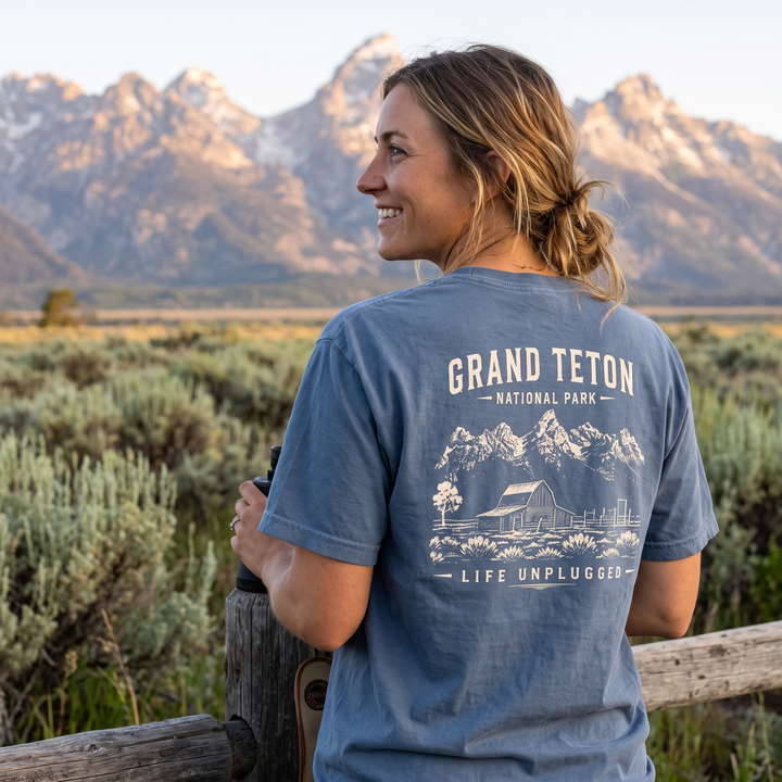 GRAND TETON NATIONAL PARK Cotton T-Shirt powered by Comfort Colors®