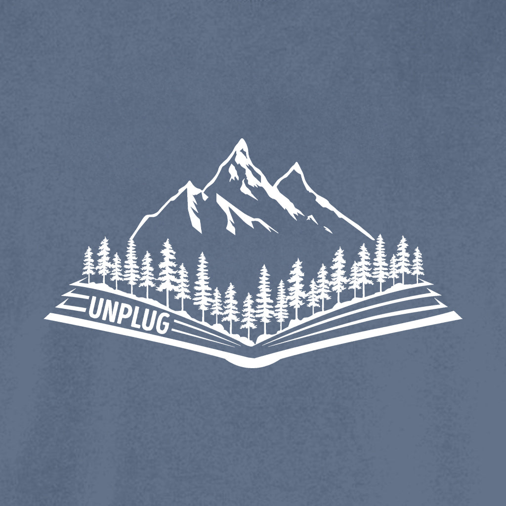 OPEN BOOK MOUNTAIN SCENE Cotton T-Shirt powered by Comfort Colors®