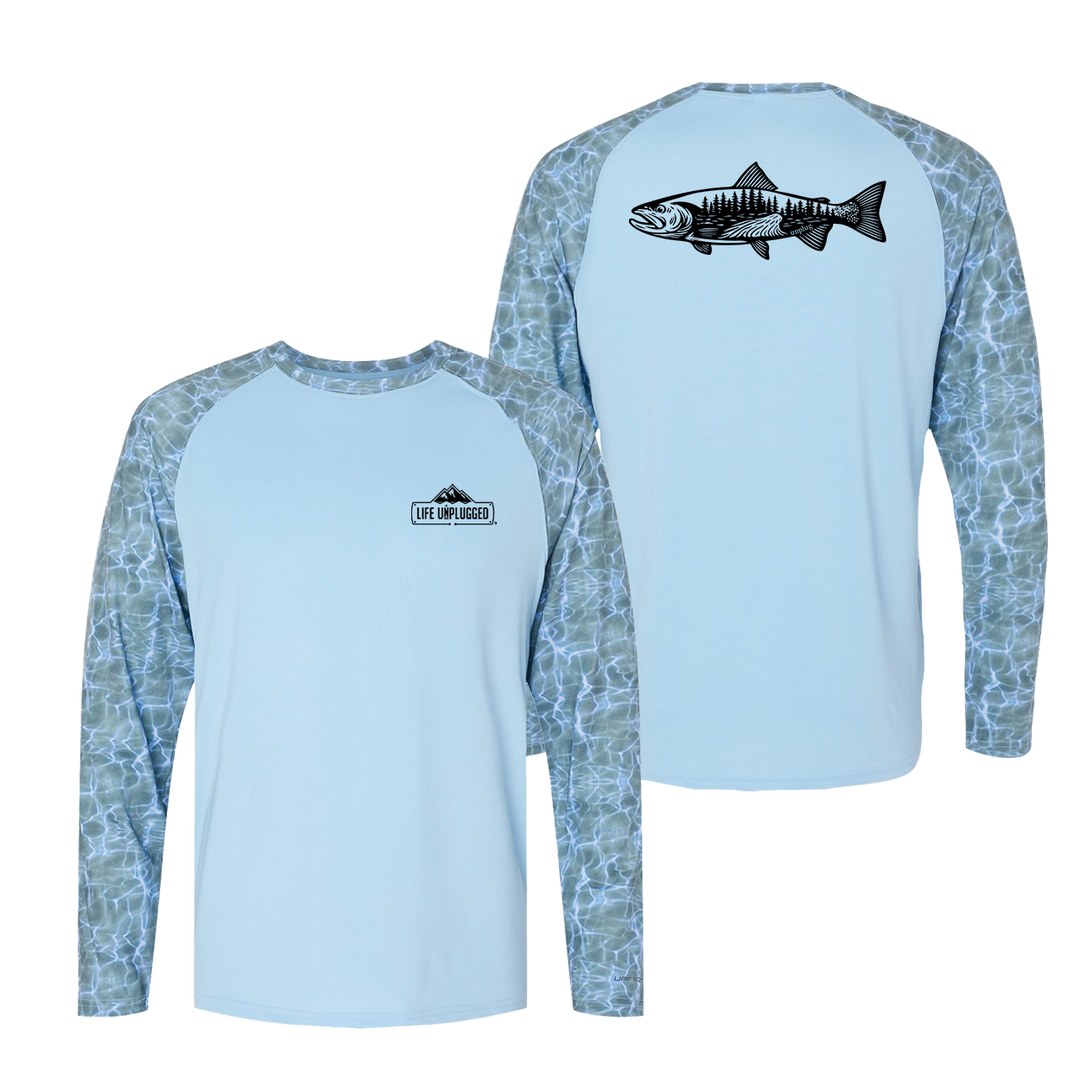 WOODLAND TROUT Performance Long Sleeve with UPF 50+