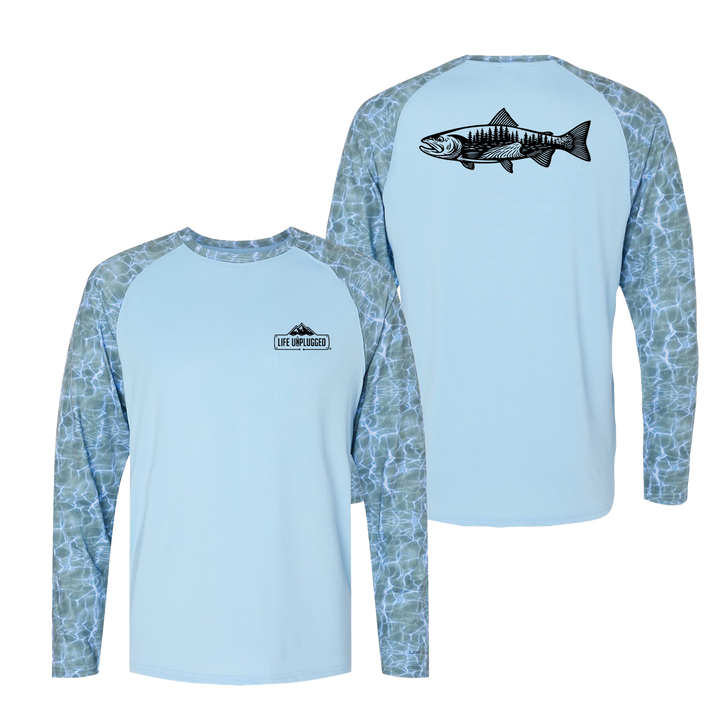 WOODLAND TROUT Performance Long Sleeve with UPF 50+
