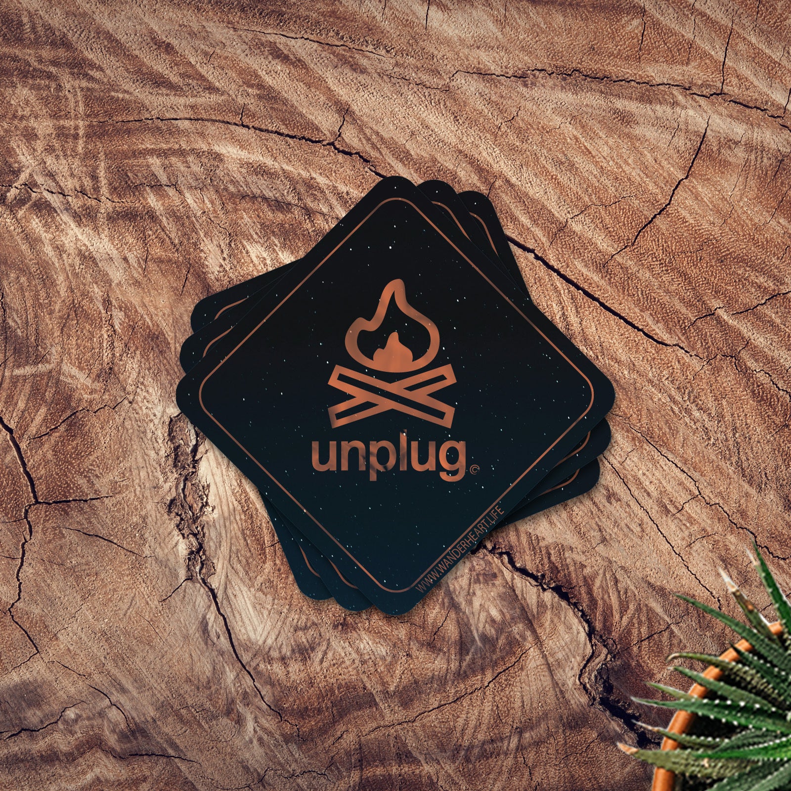 Campfire Vinyl Sticker – Life Unplugged