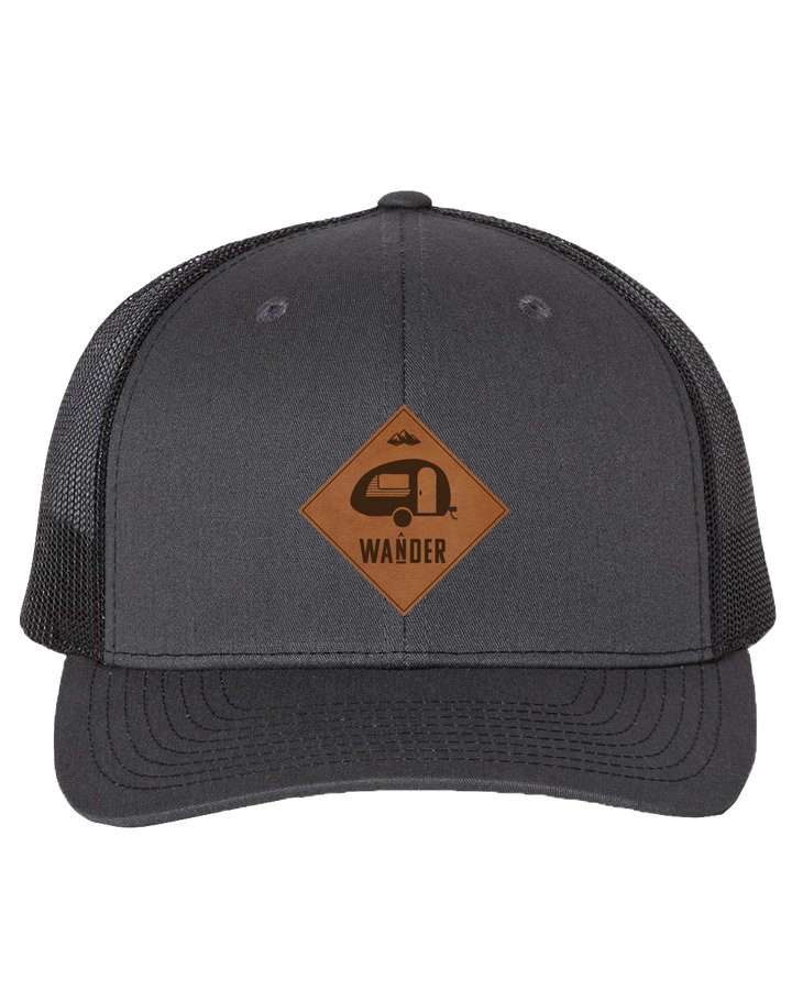 Wander Camper Leather Patch Hat - Life Unplugged