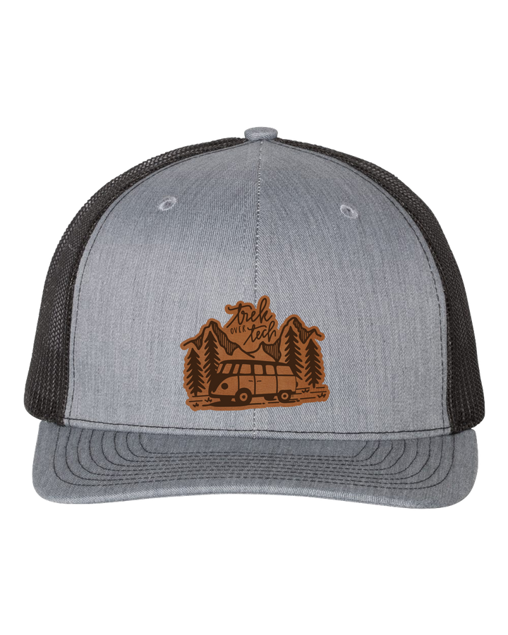 Trek Over Tech Leather Patch Hat - The Wanderheart Project
