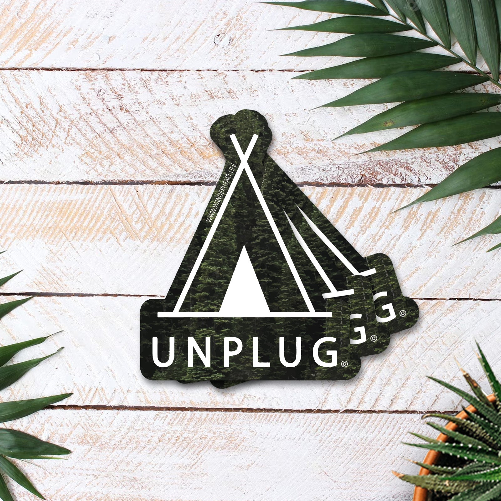 Life Unplugged Sticker Tent Vinyl Sticker – Life Unplugged