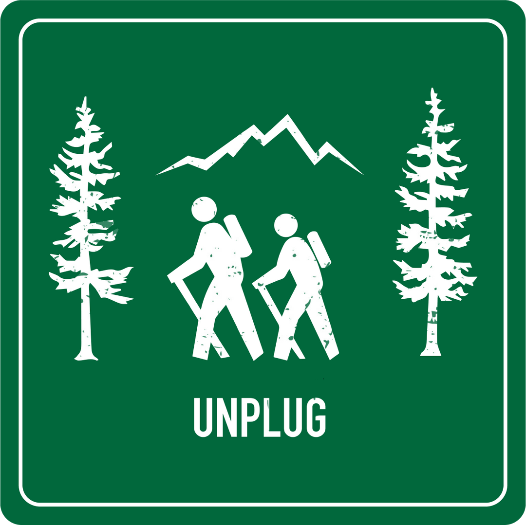 Life Unplugged Sticker Hiking Scene Vinyl Sticker – Life Unplugged